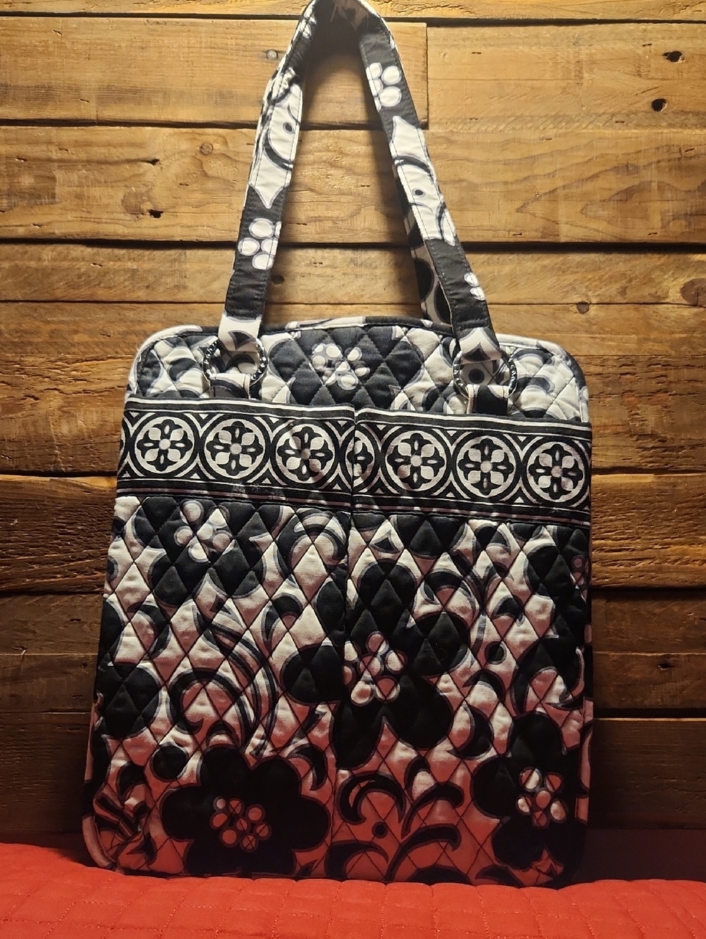 Vera Bradley Retired "Night & Day" Black & White Tote